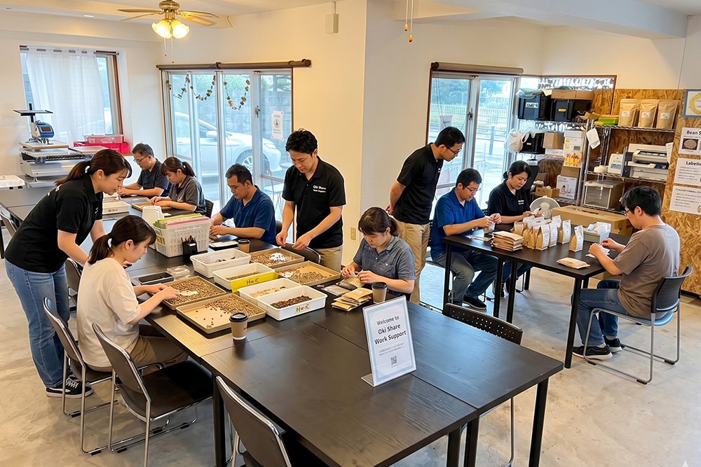 Work Support Oki Share の作業の様子